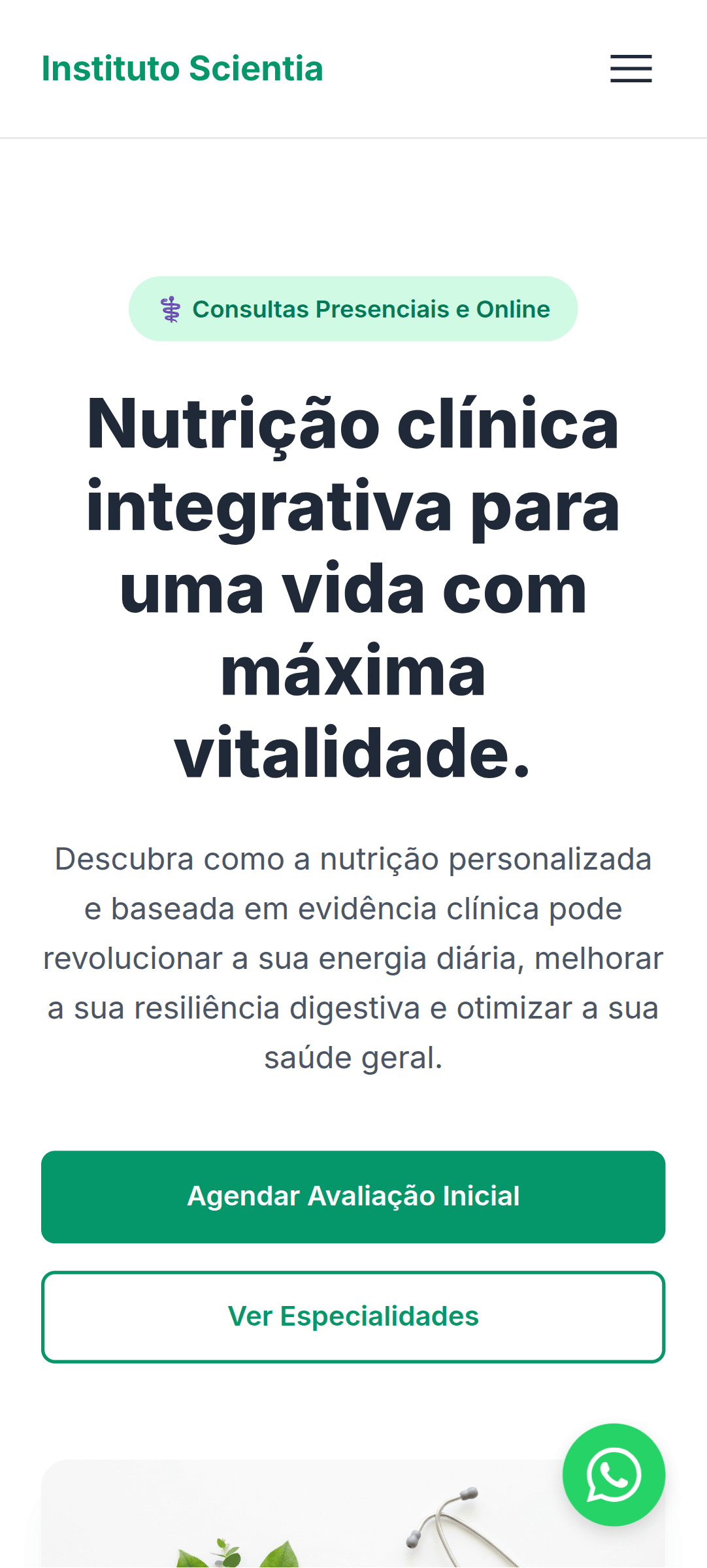Demo Nutrição Clínica